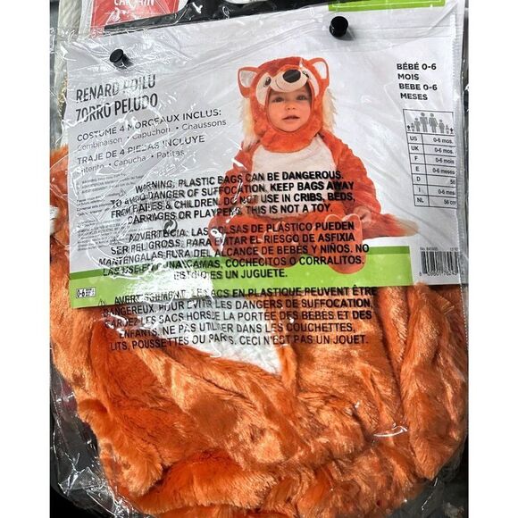 Furry Fox Infant 0-6 Month halloween Costume - baby custome NEW - Picture 3 of 8